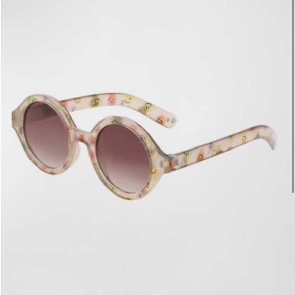 Molo Girl's Toddler Shelby Translucent Happy Face Sunglasses - Picture 1 of 4
